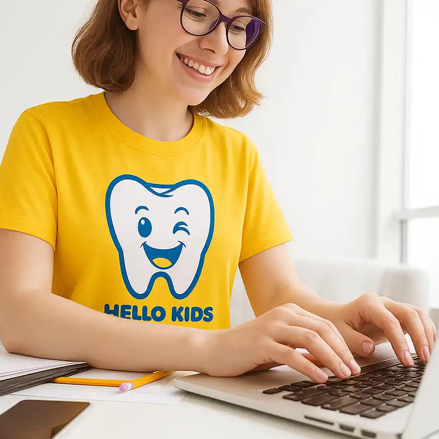 Contact Hello Kids Dentistry in Pembroke Pines, FL – pediatric dental office with Dr. Roula Yazaji providing gentle care for kids.