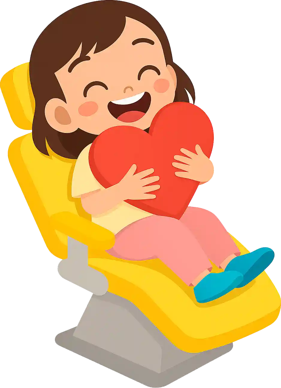 Happy child feeling comfortable at Hello Kids Dentistry, a dentist limited to pediatric dentistry in Pembroke Pines, Florida