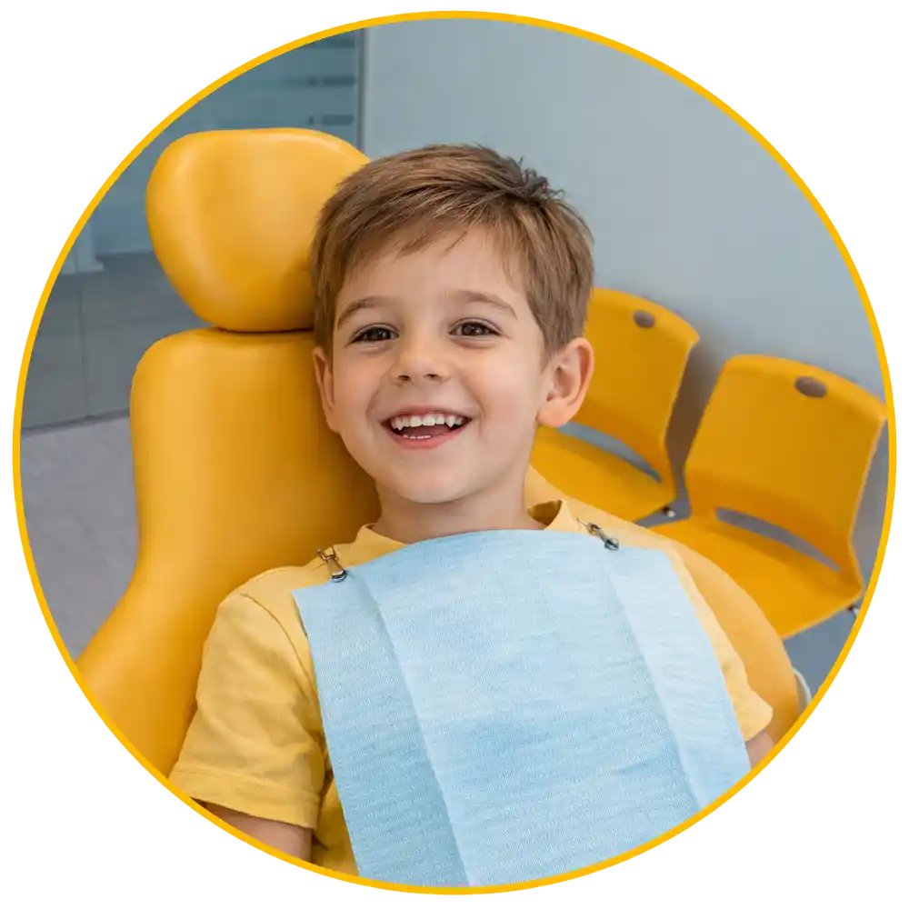 Child receiving preventive dental checkup at Hello Kids Dentistry pediatric dentist in Pembroke Pines Florida